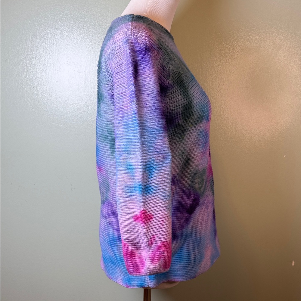 Colorful Tie-Dye Ribbed sweater - Picture 5 of 7
